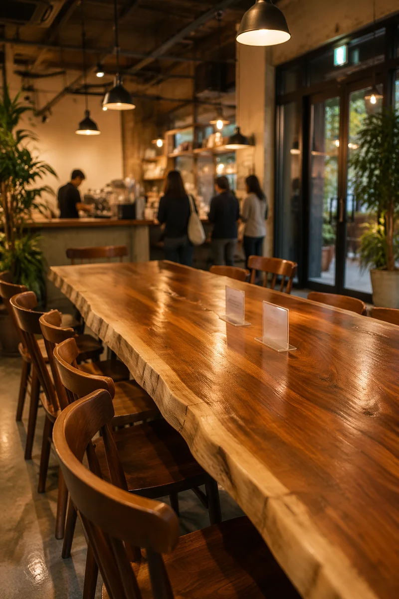 Warm Cafe Barista Counter Business Interior