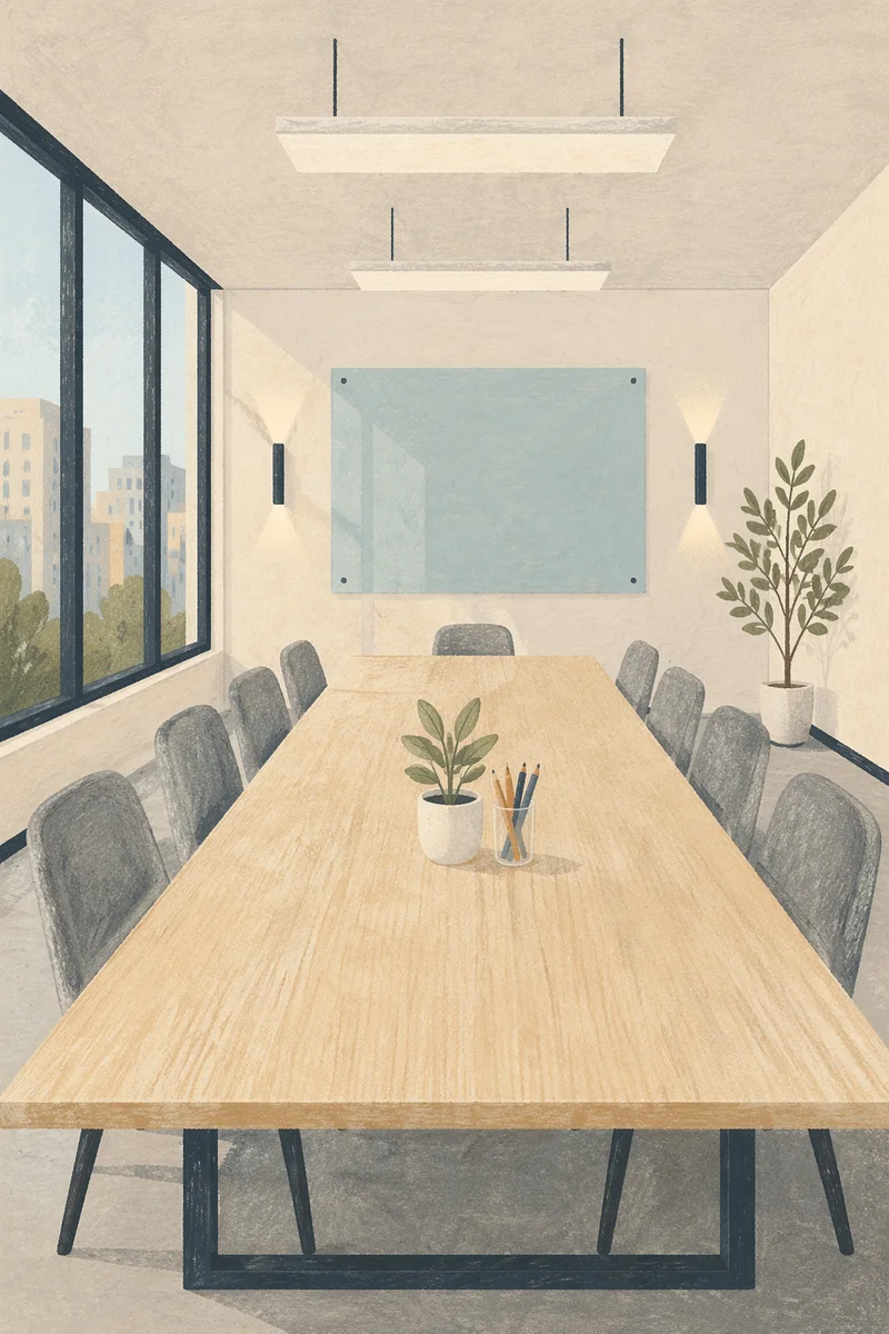 Modern Glass Wall Conference Room