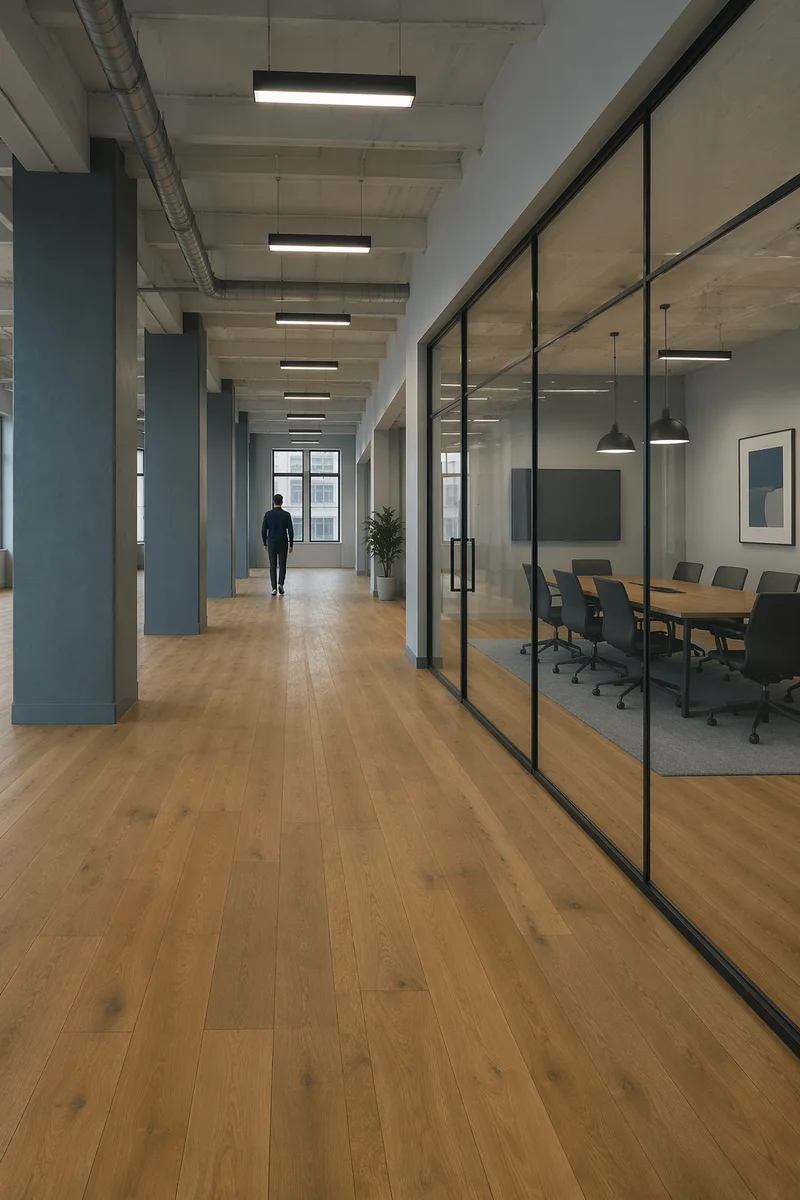 Modern Glass Conference Room with Quiet Perspective