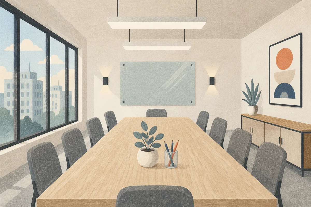 Modern Glass Wall Conference Room