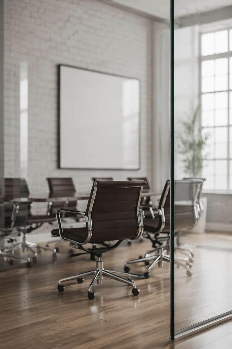 Modern Glass Wall Conference Room