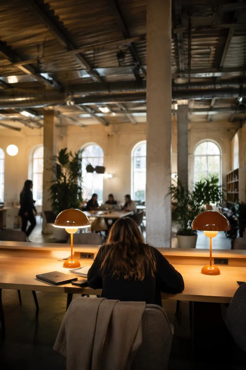 Modern Coworking Office in Industrial Hall