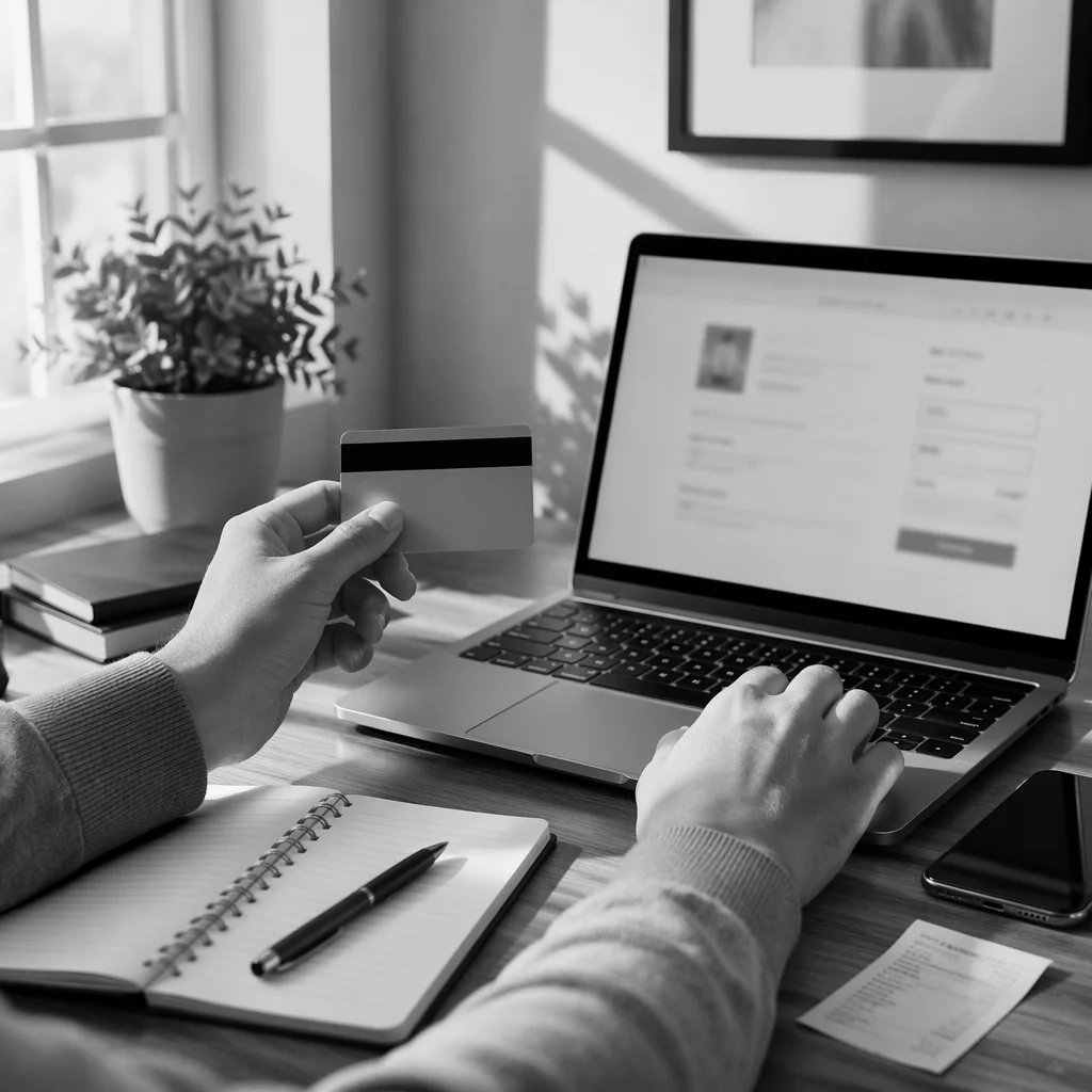 Online Credit Card Payment at Home Office