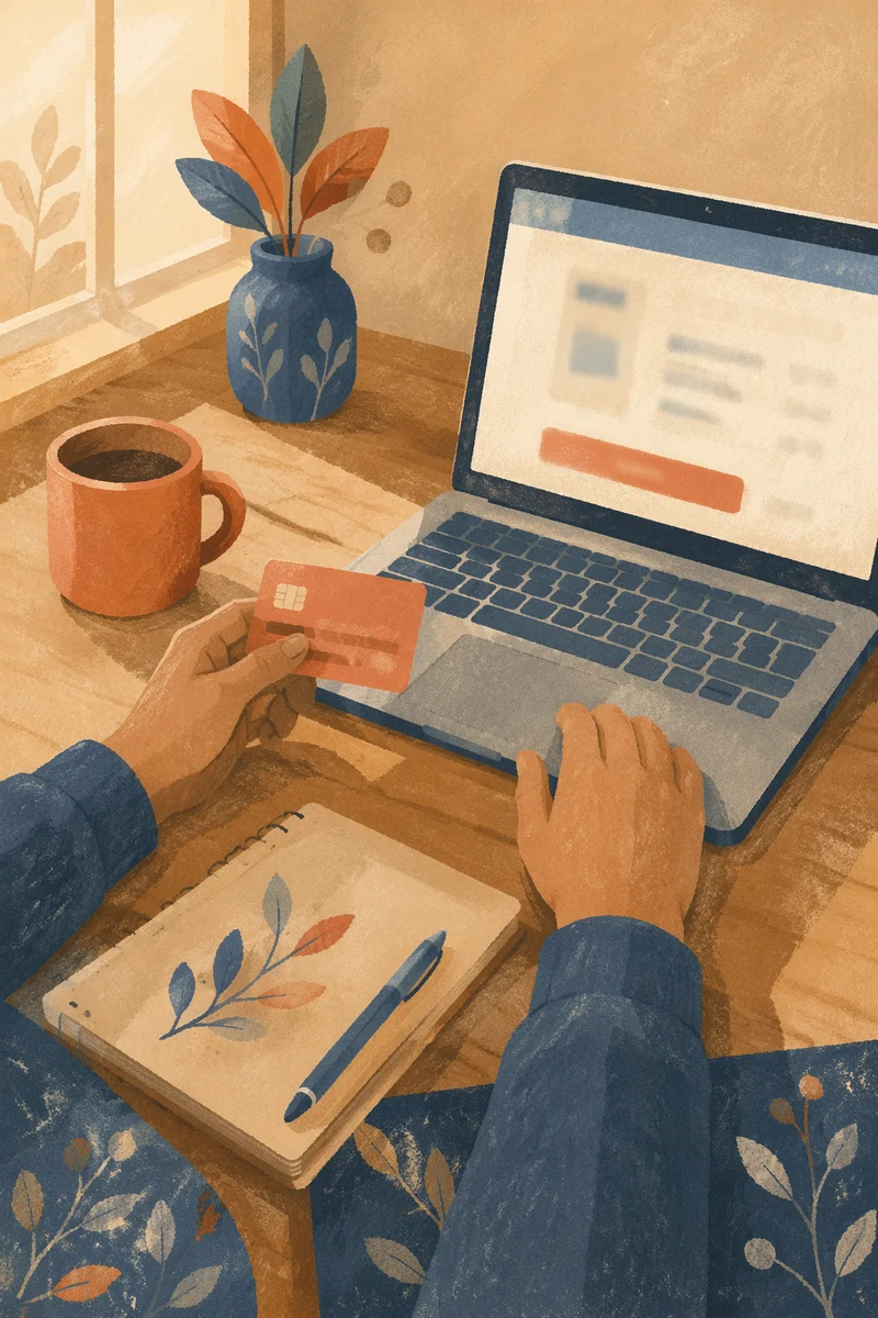 Trusted Online Payment at Small Business Desk