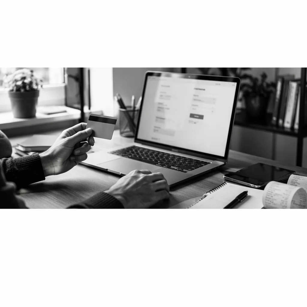 Online Credit Card Payment at Home Office