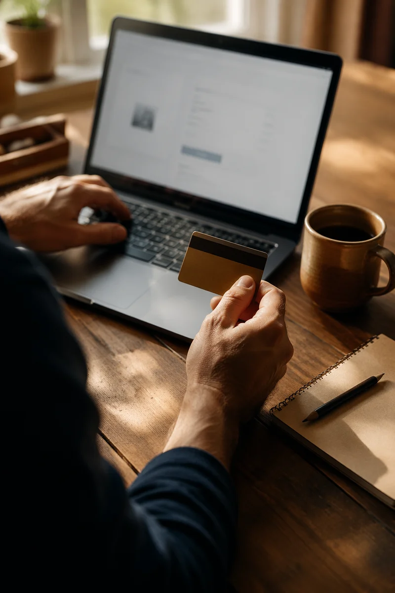Small Business Online Payment at Morning Desk
