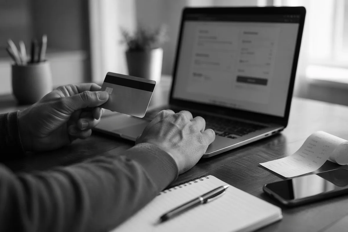 Online Credit Card Payment at Home Office
