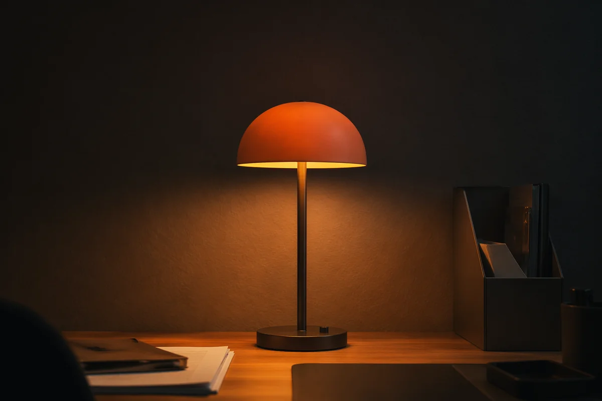 Warm Desk Lamp for Evening Workspace
