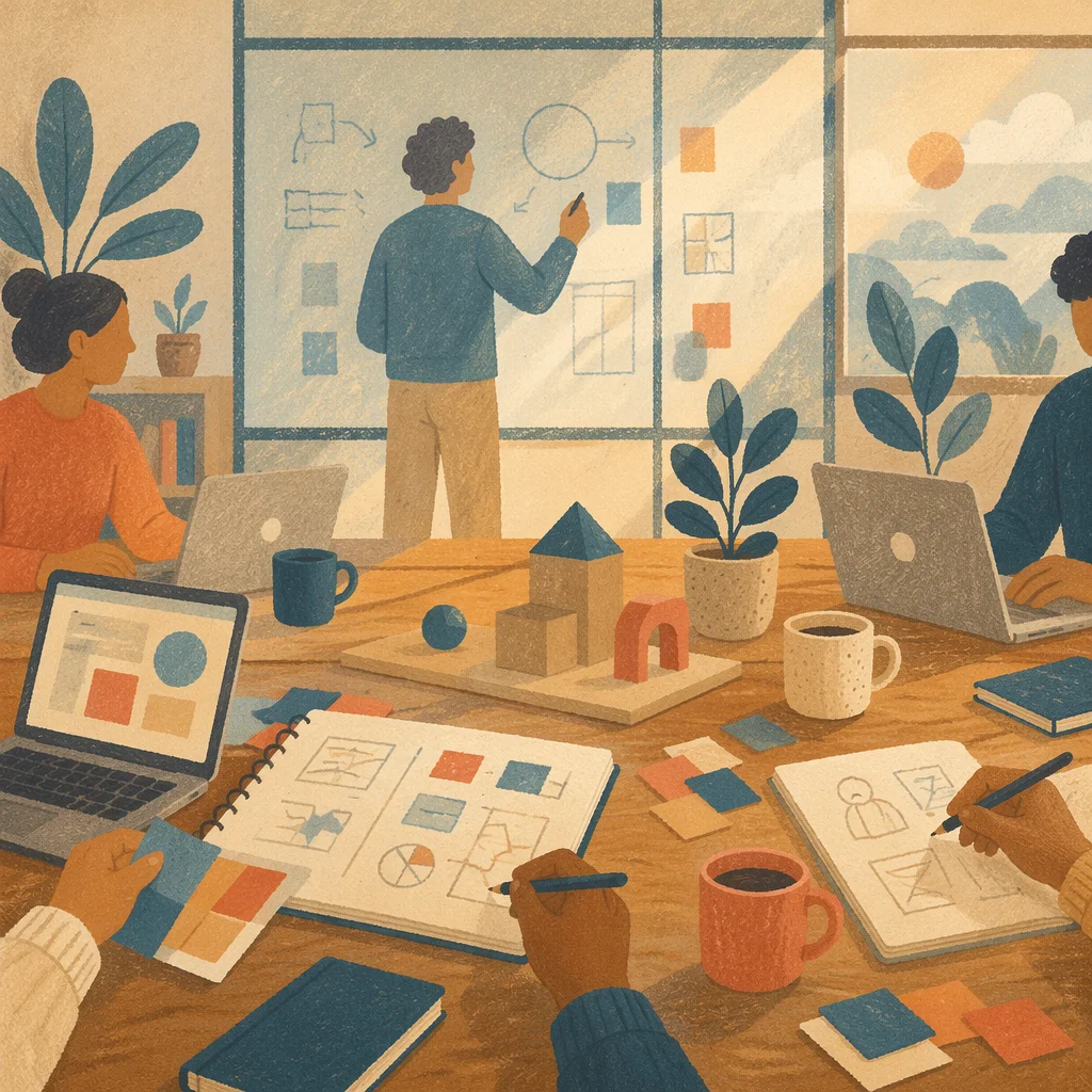 Creative Startup Team Morning Office Collaboration