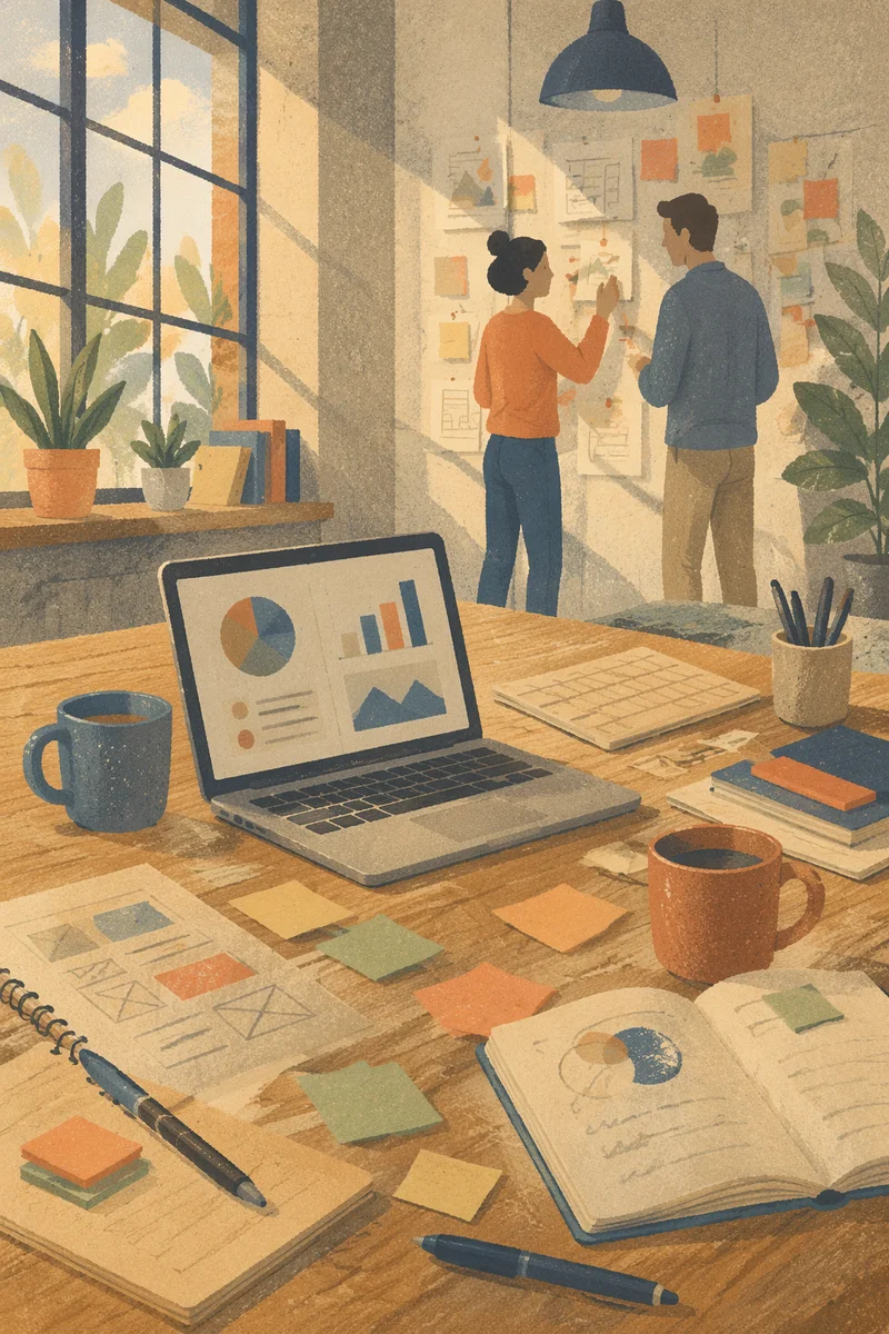 Creative Startup Office Morning Collaboration Scene
