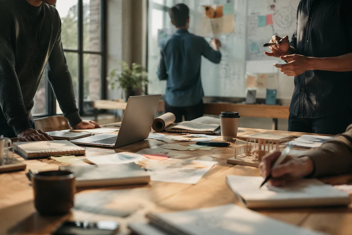 Creative Startup Team in Morning Office