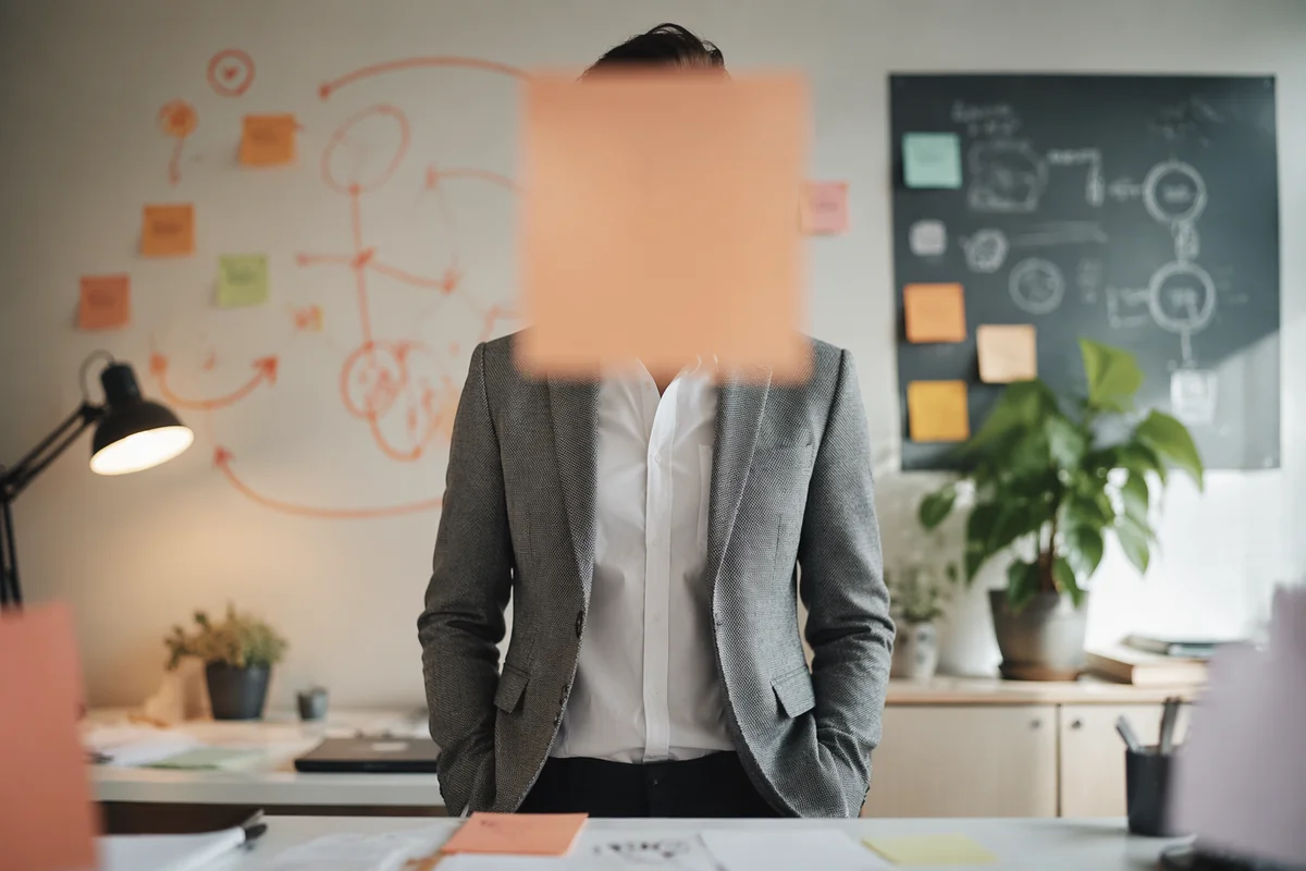 Creative Entrepreneur in Modern Startup Office