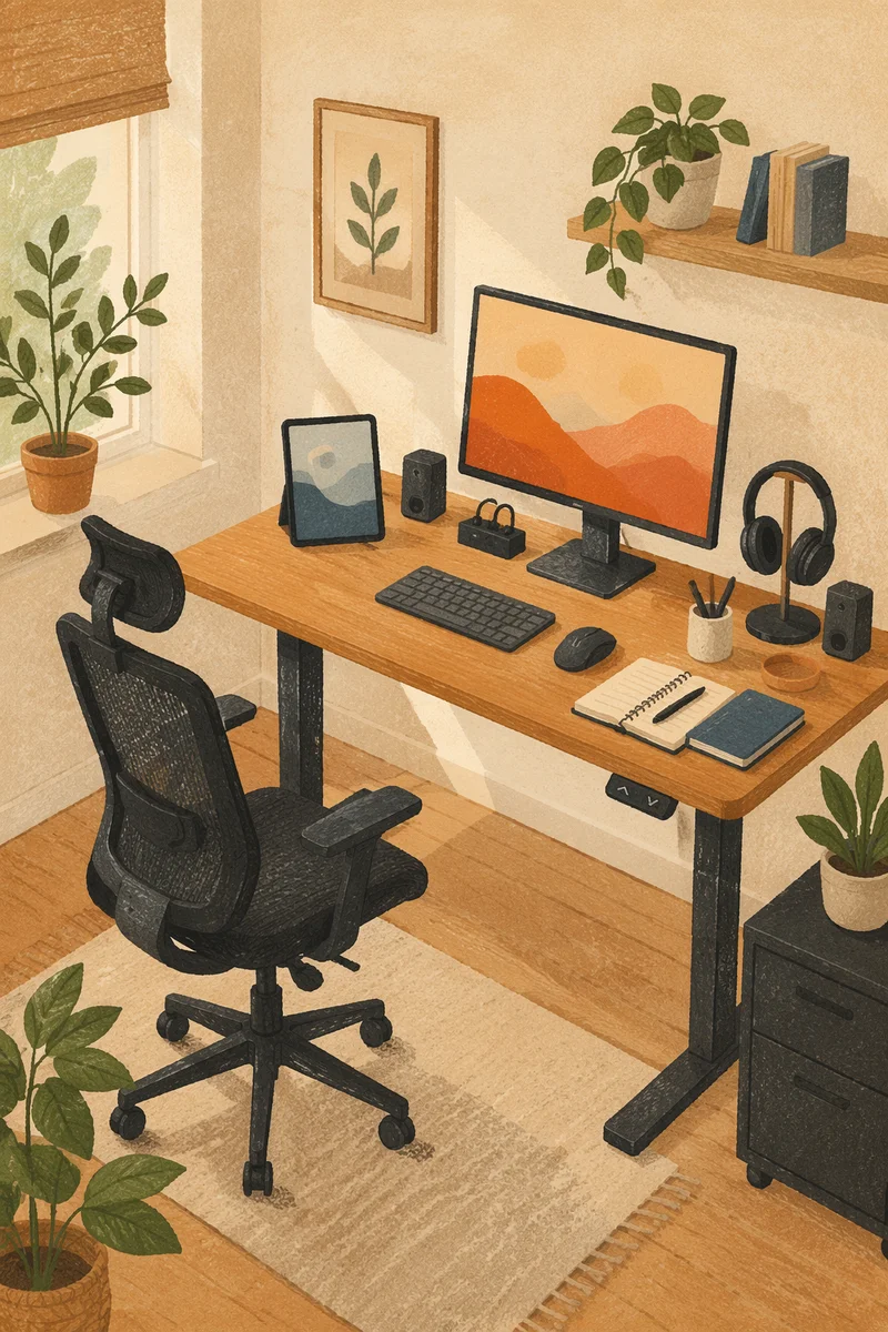 Ergonomic Standing Desk Home Office Setup
