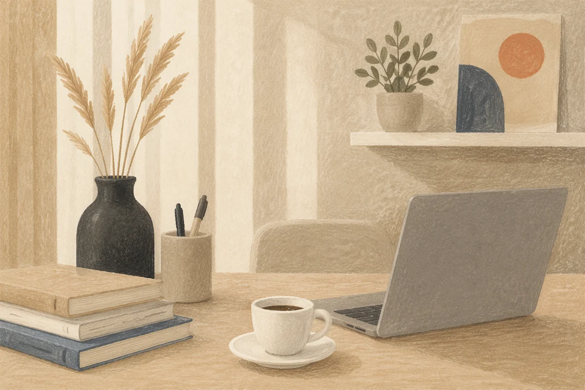 Elegant Espresso Cup on Business Workspace