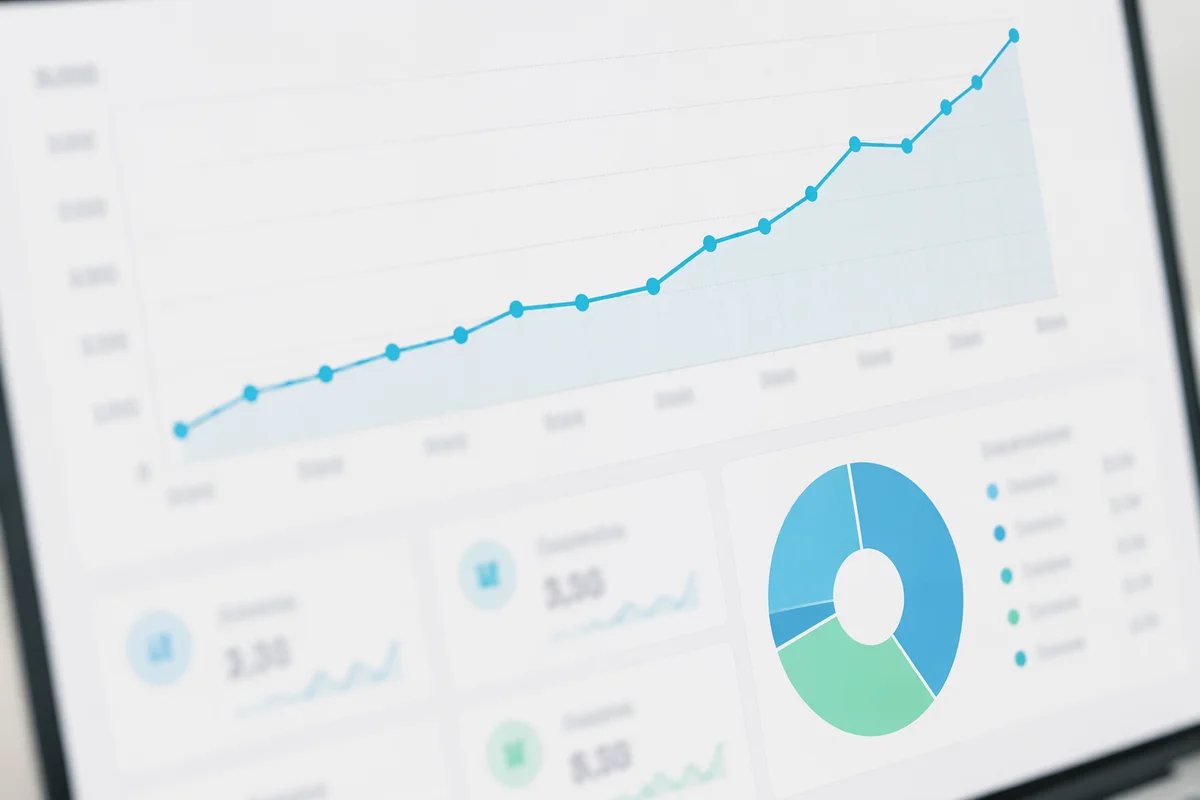 Upward Financial Analytics Dashboard Graph