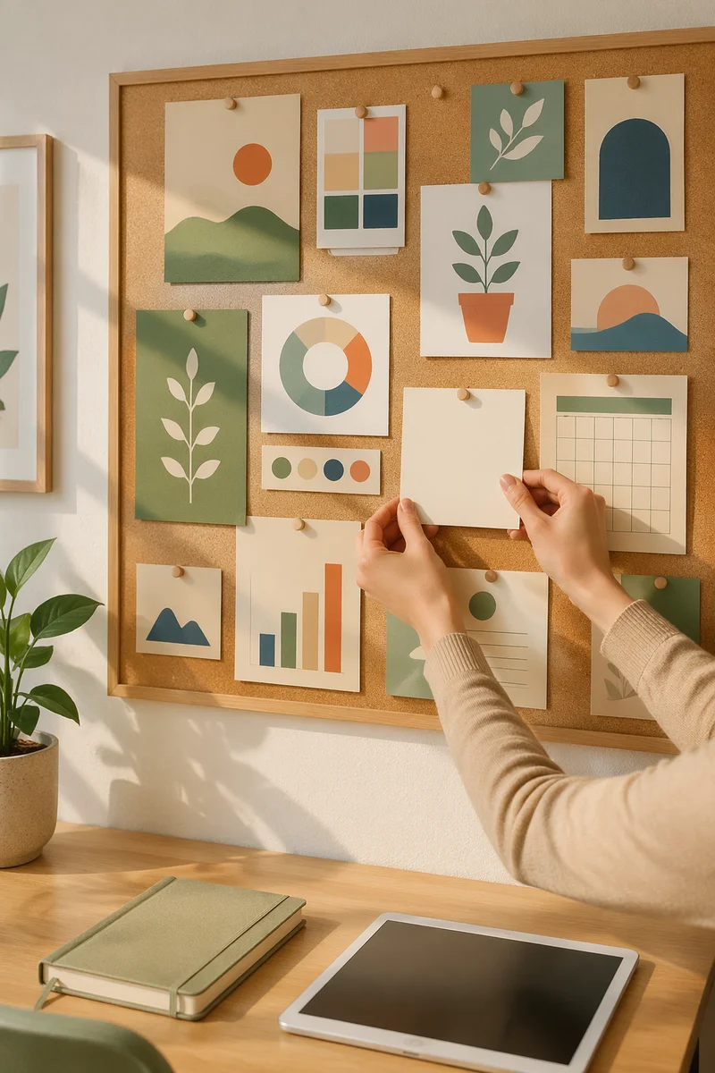 Goal Setting Vision Board in Office