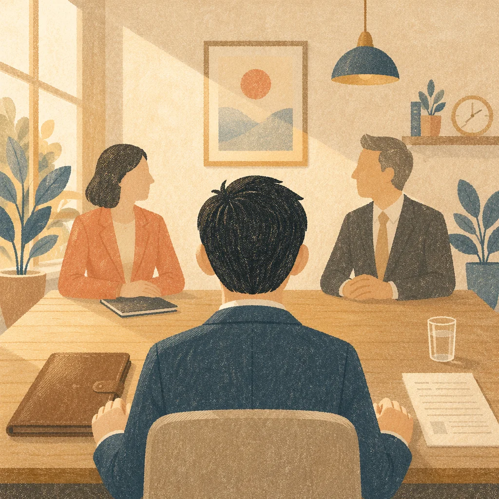 Hopeful Professional Job Interview Meeting