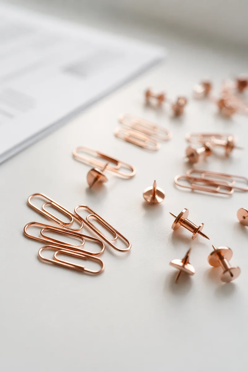 Rose Gold Clips for Professional Hiring