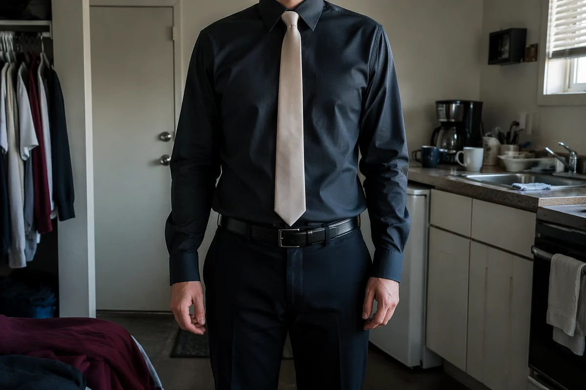 Job Candidate Preparing for Interview