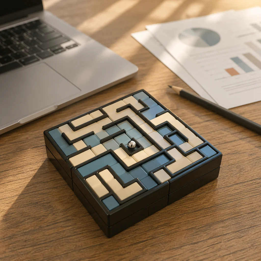 Desktop Maze Puzzle for Business Strategy