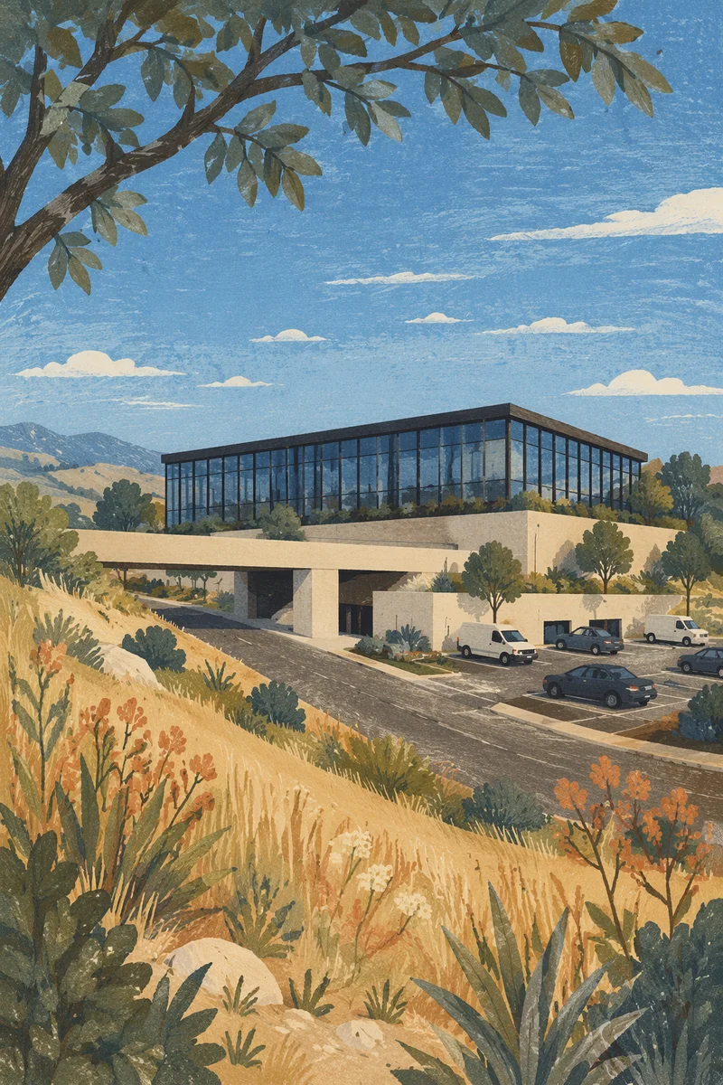 Modern Glass Office Building Exterior