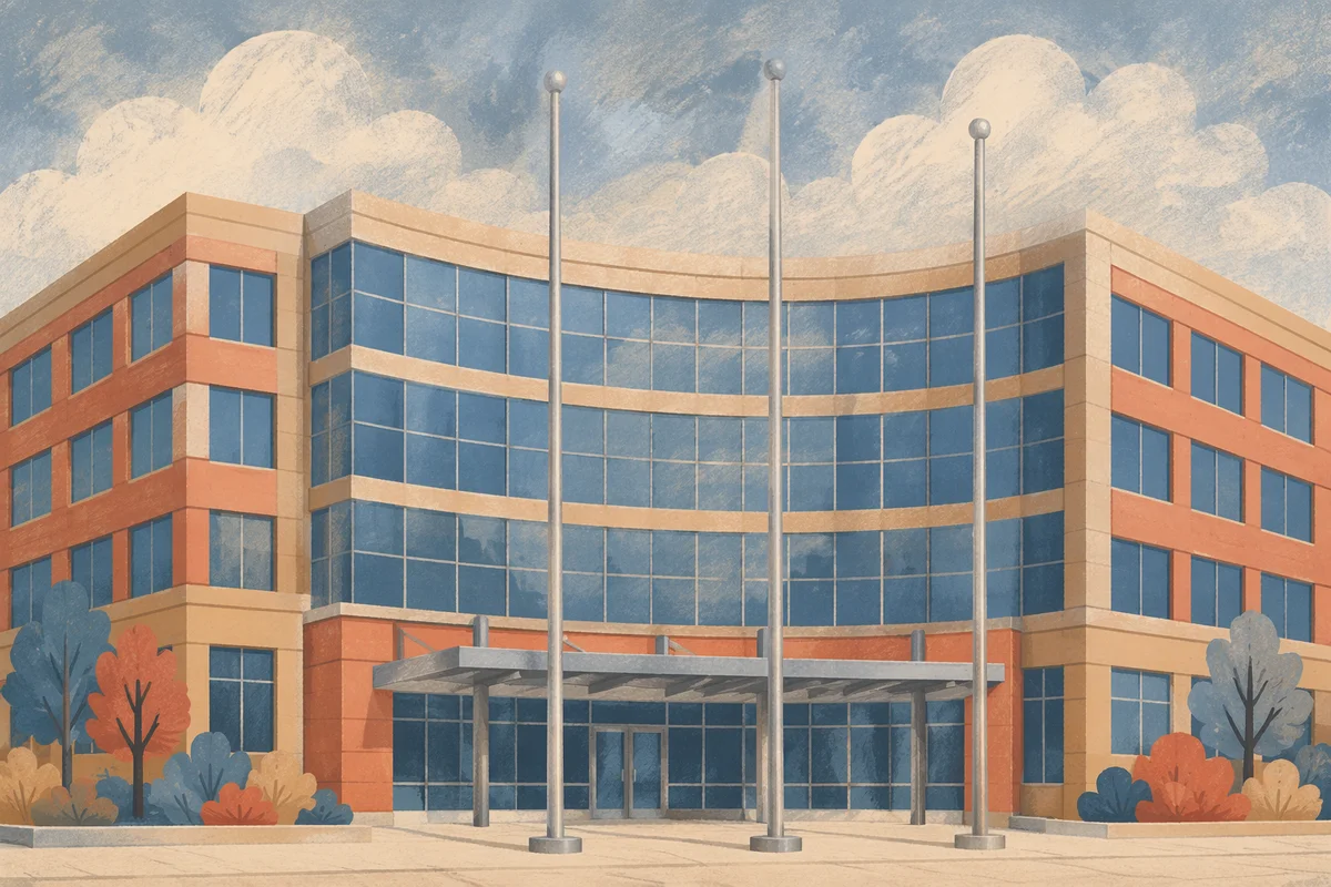 Modern Glass Office Building Exterior