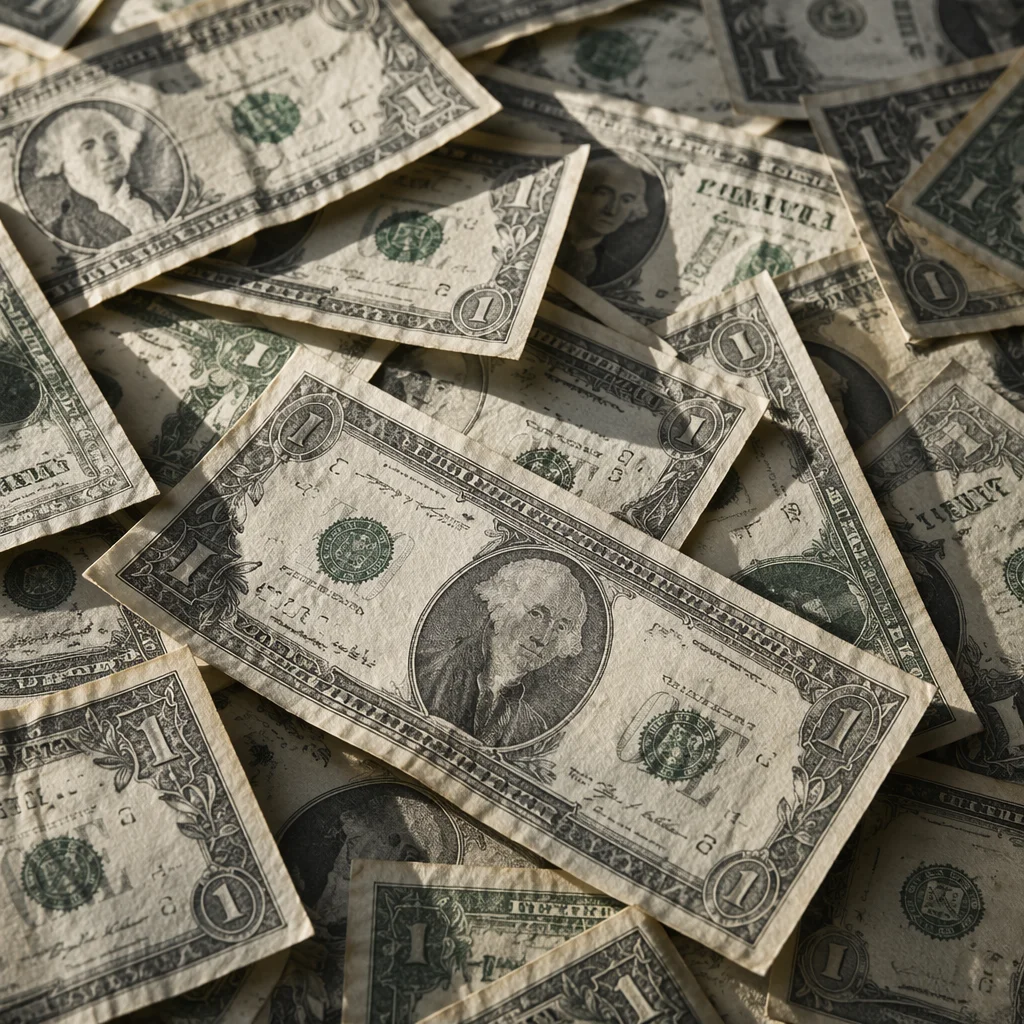 Overhead Dollar Bills Finance Texture