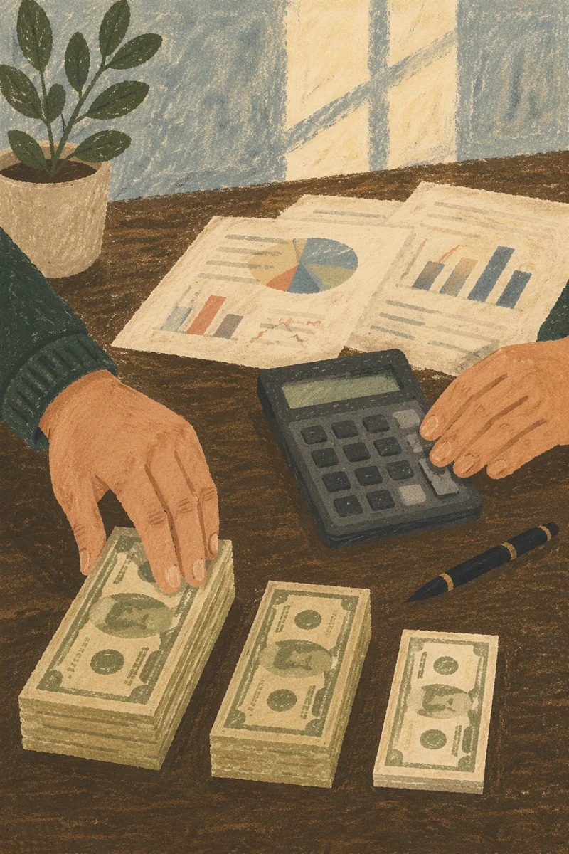 Business Budgeting with Cash and Calculator