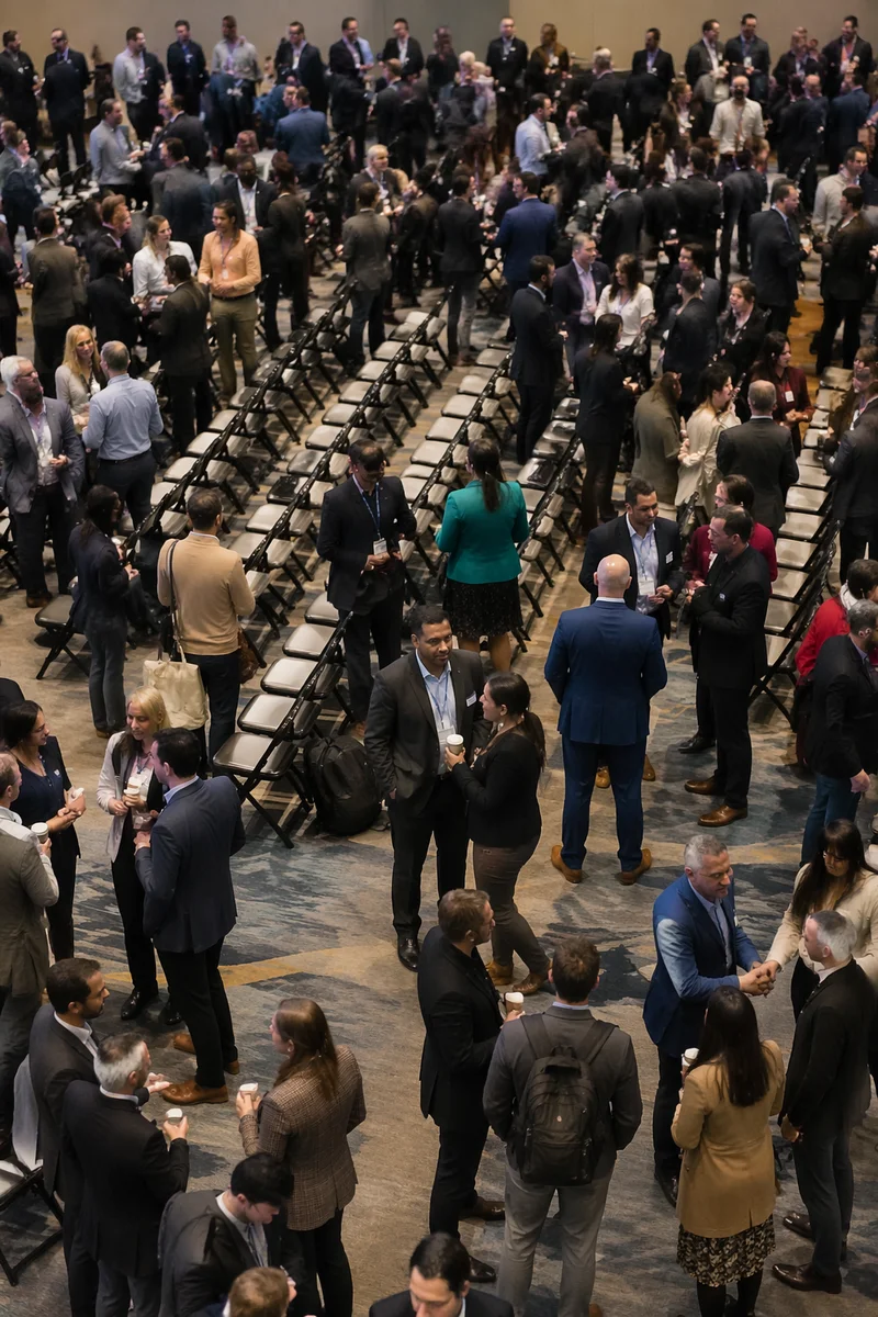 Professional Networking Conference Hall Gathering