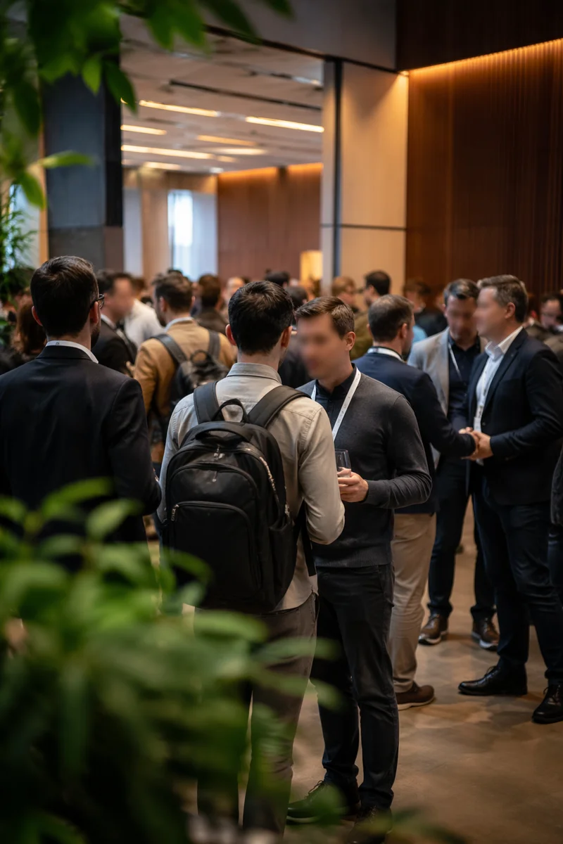 Professional Networking Event at Modern Conference Venue