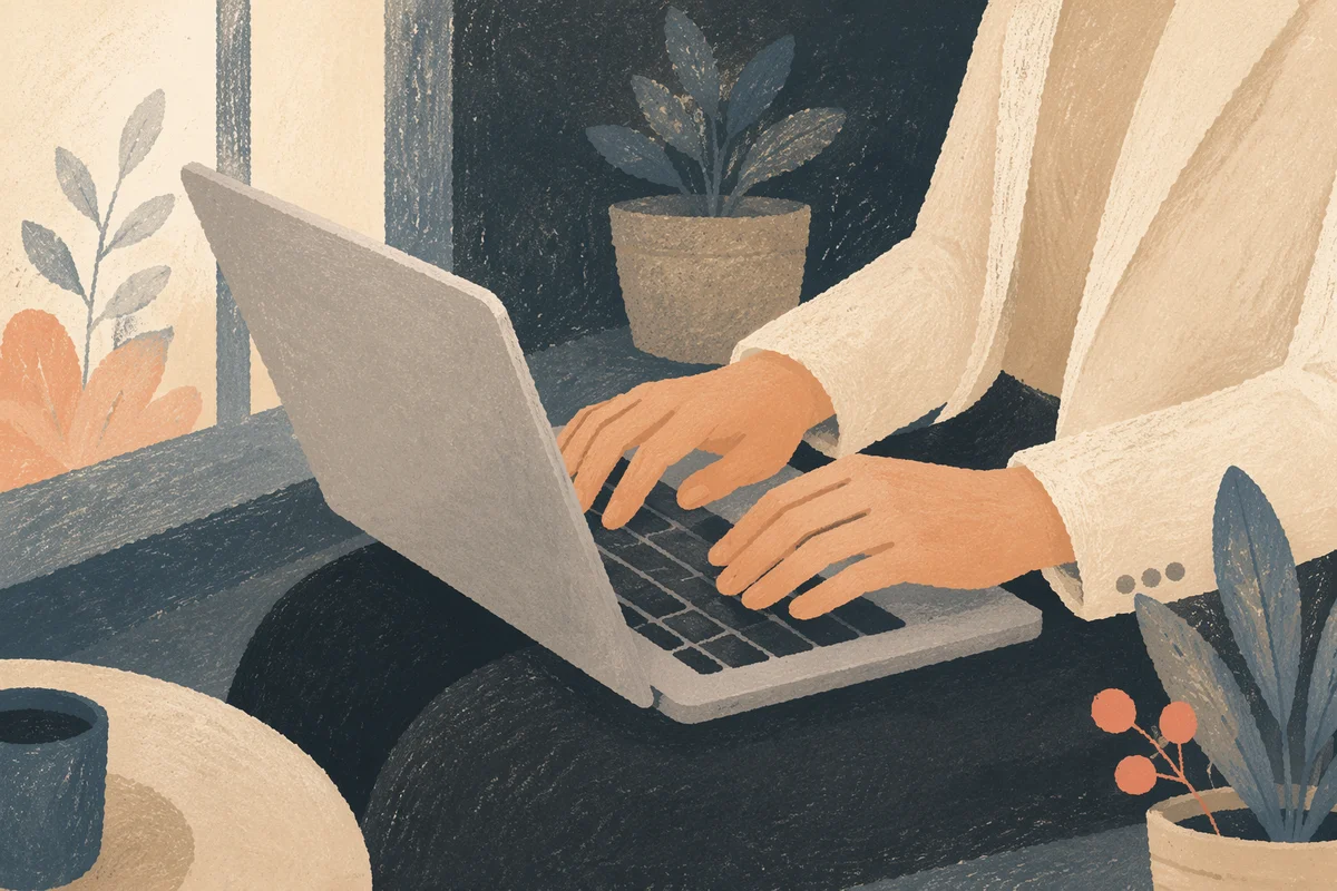 Professional Email Writing on Silver Laptop