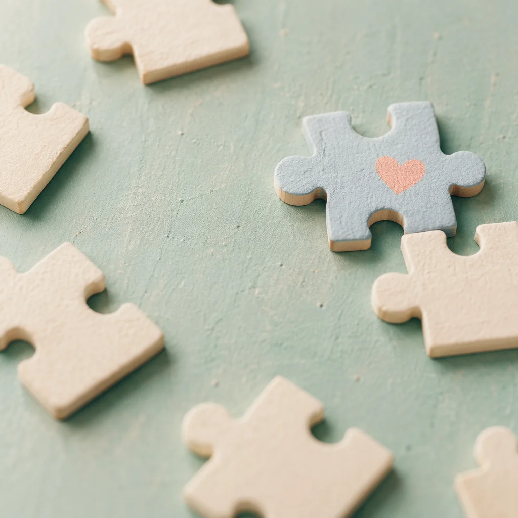 Pastel Puzzle Pieces for Team Collaboration