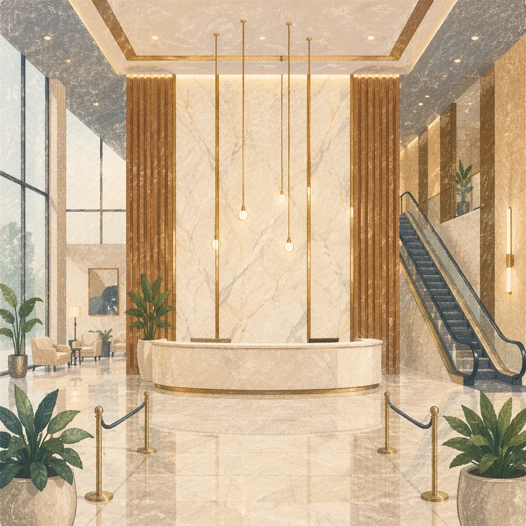 Modern Luxury Office Lobby Reception