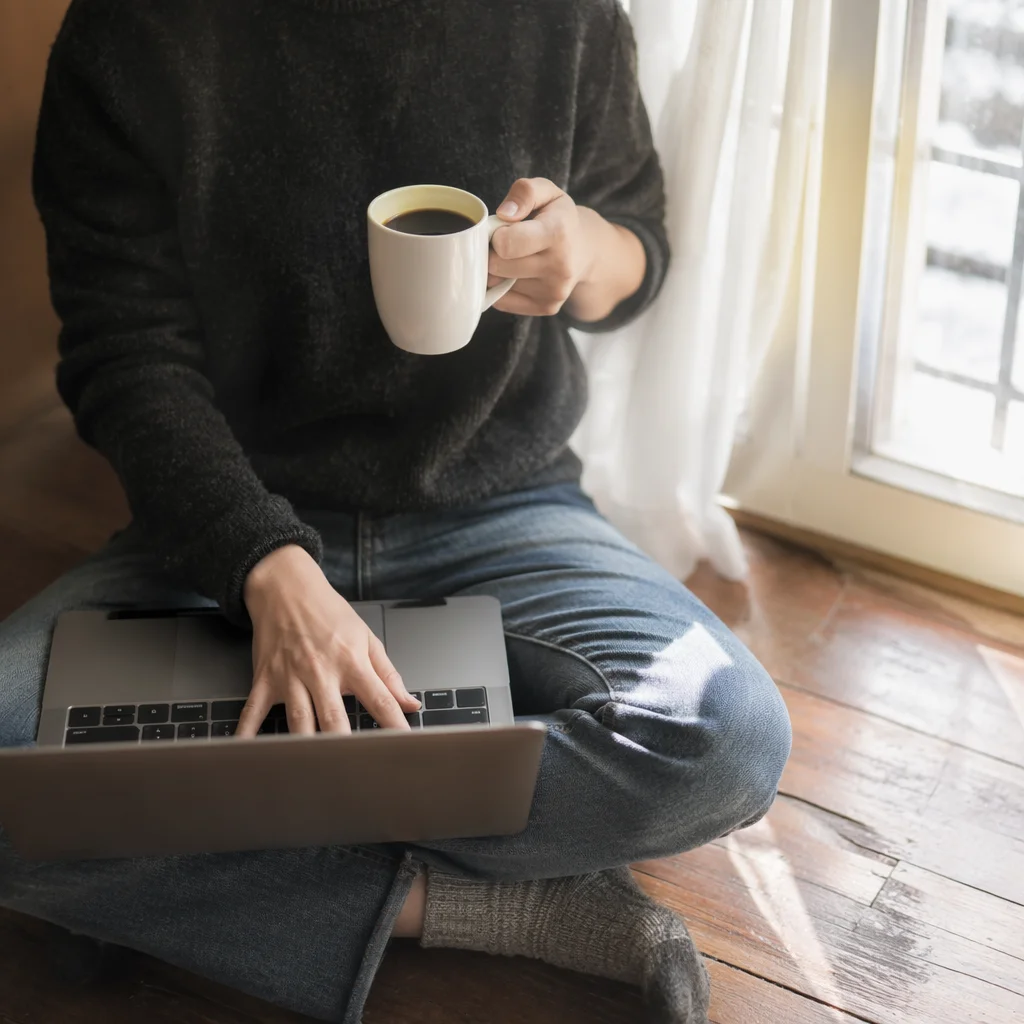 Calm Remote Work Home Office Morning