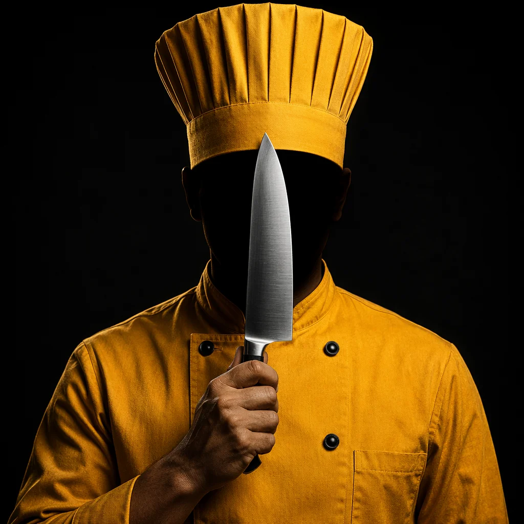 Shadowed Chef Portrait for Restaurant Branding