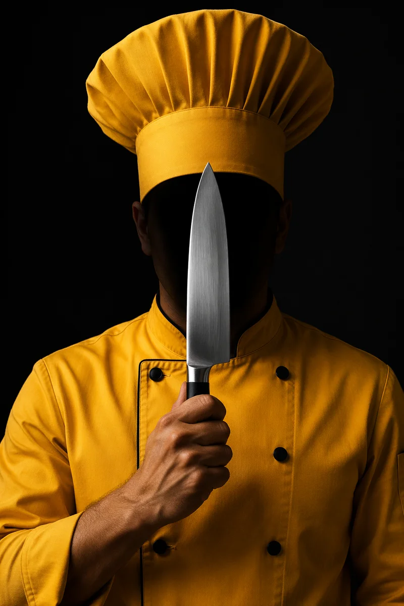 Shadowed Chef Portrait for Restaurant Marketing
