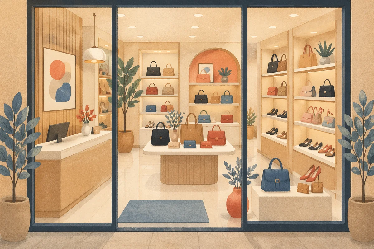 Friendly Boutique Customer Service Counter Interior