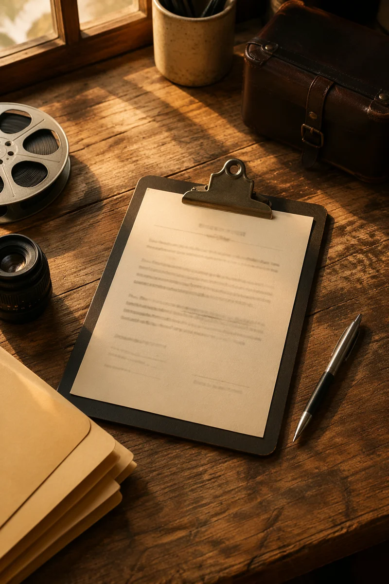 Business Contract and Pen on Wooden Desk