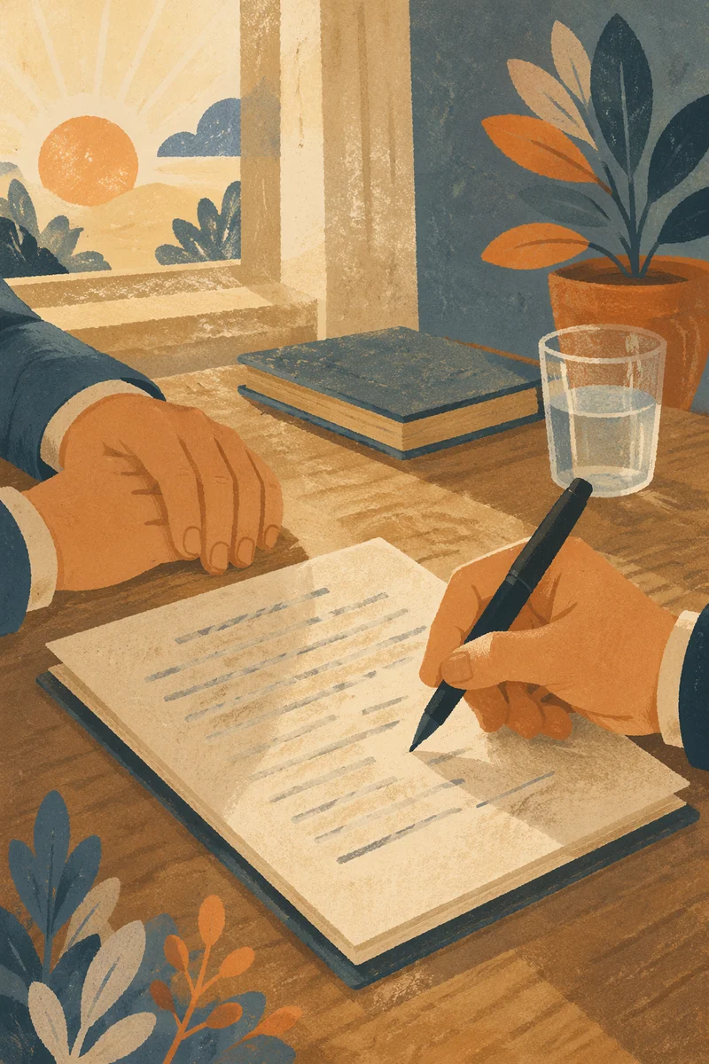 Business Contract Signing With Trusted Hands