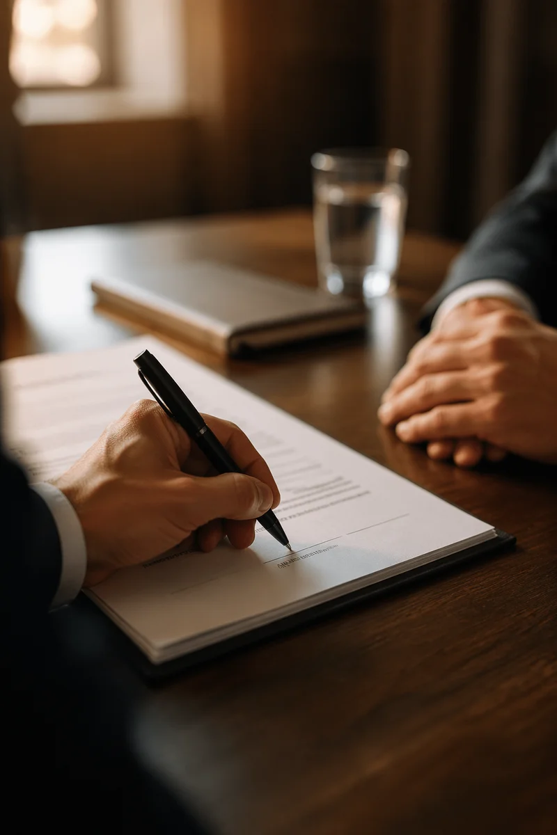 Business Contract Signing with Trust and Integrity