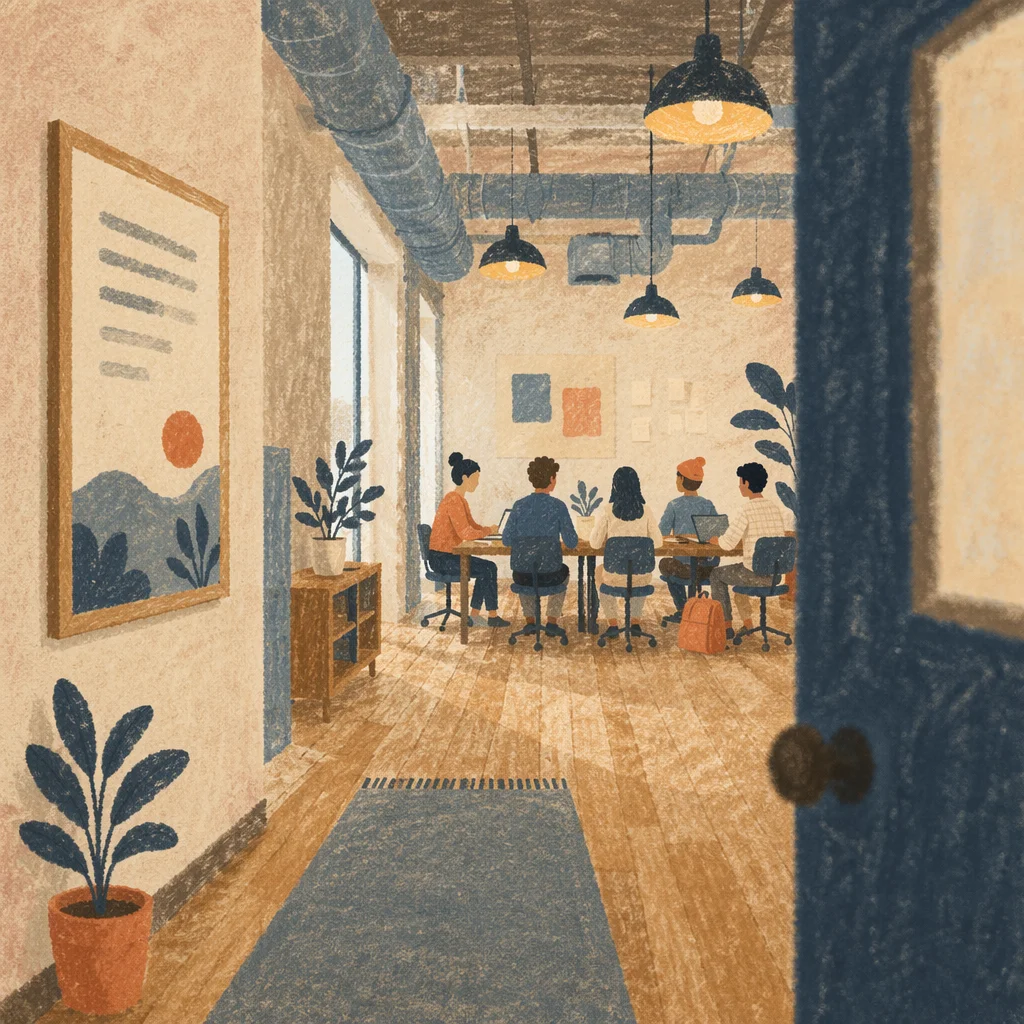 Raw Startup Garage Collaboration Workspace