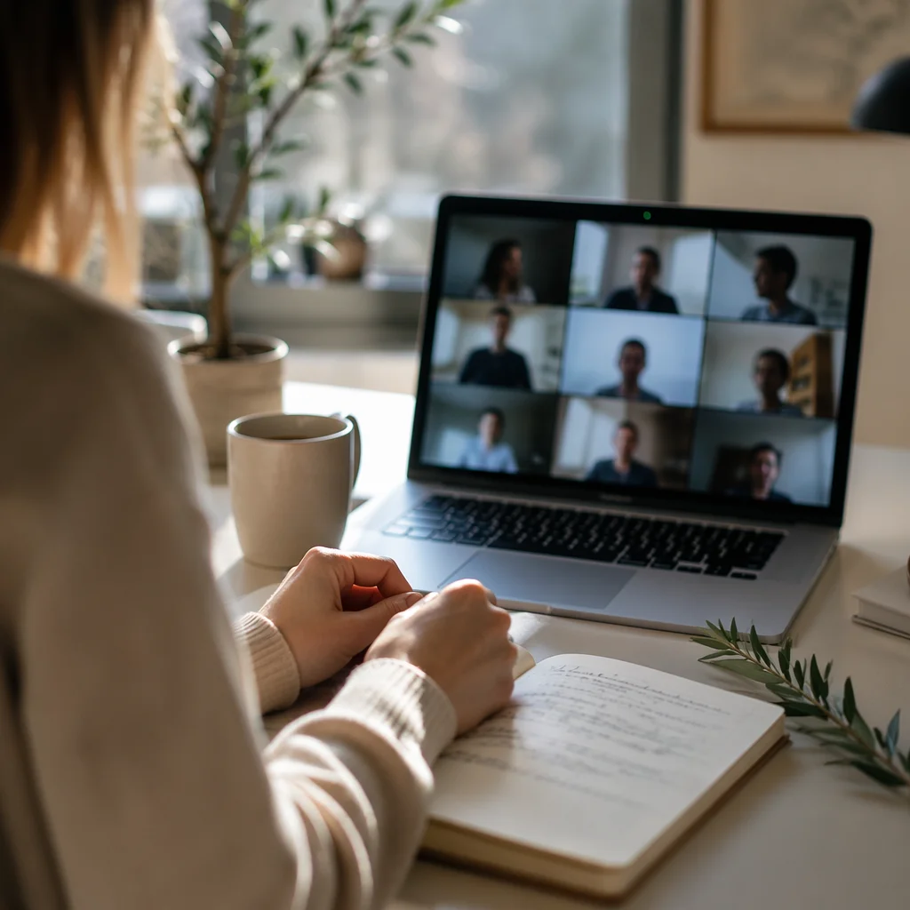 Calm Morning Video Conference Meeting