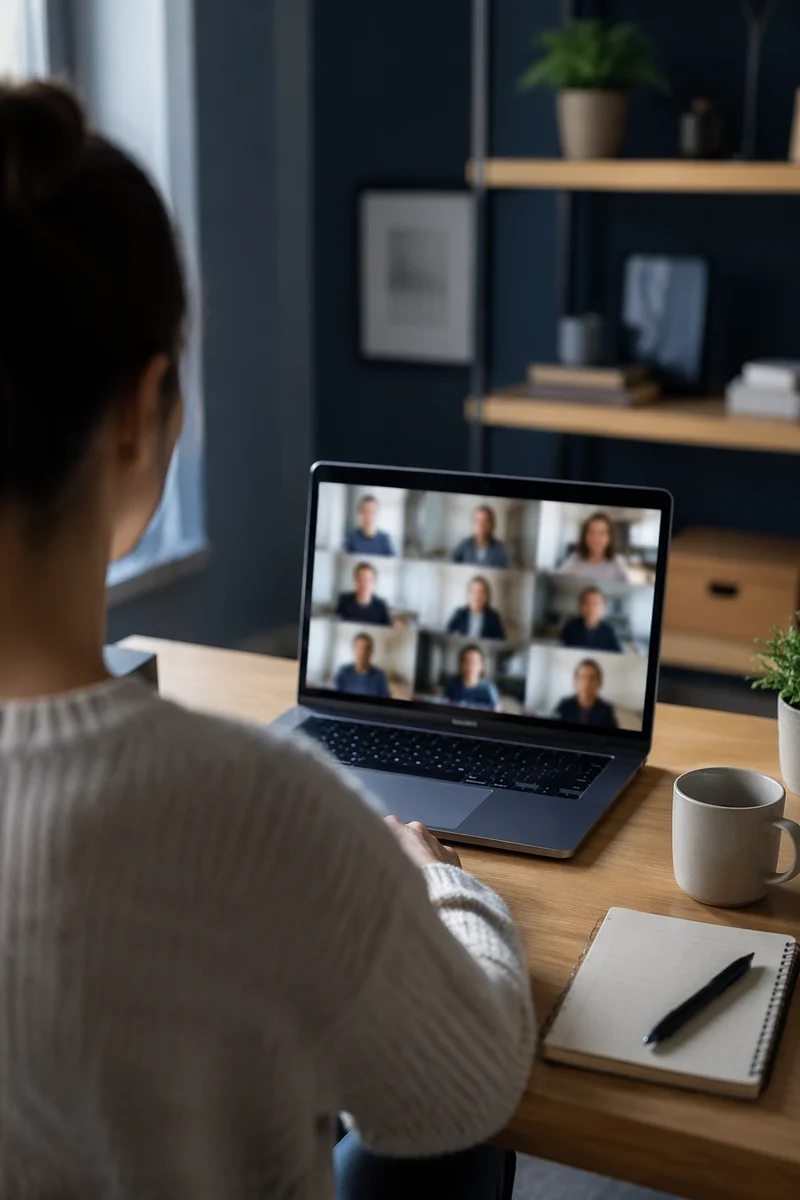 Focused Video Conference in Home Office