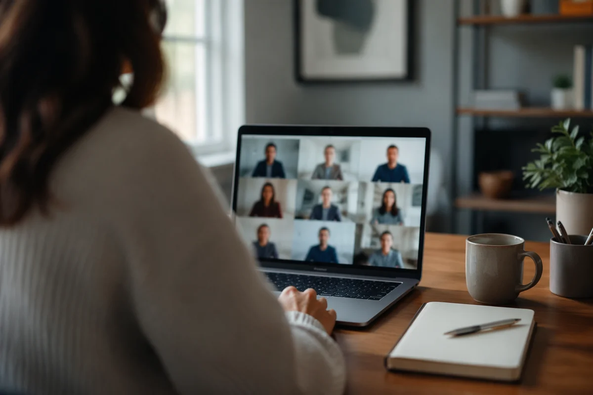 Focused Video Conference in Home Office