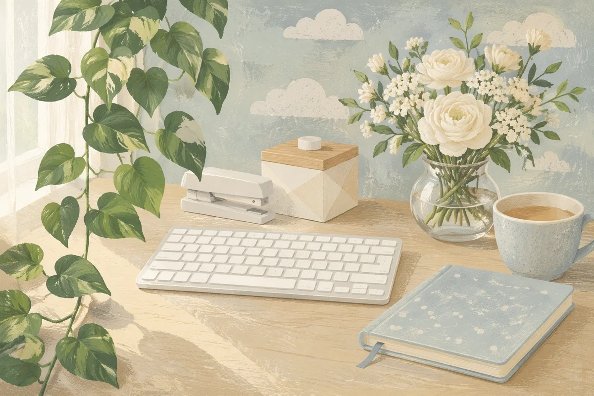 Minimal Zen Desk for Calm Productivity