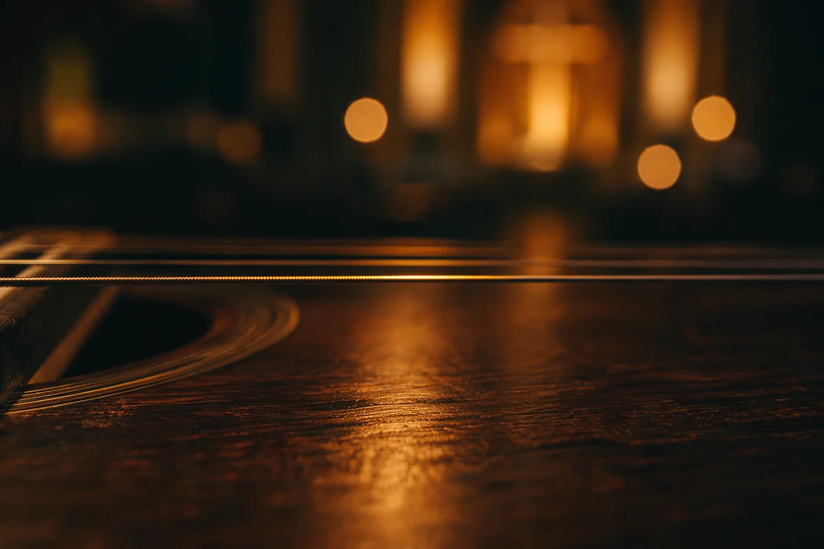 Acoustic Guitar Strings in Quiet Worship