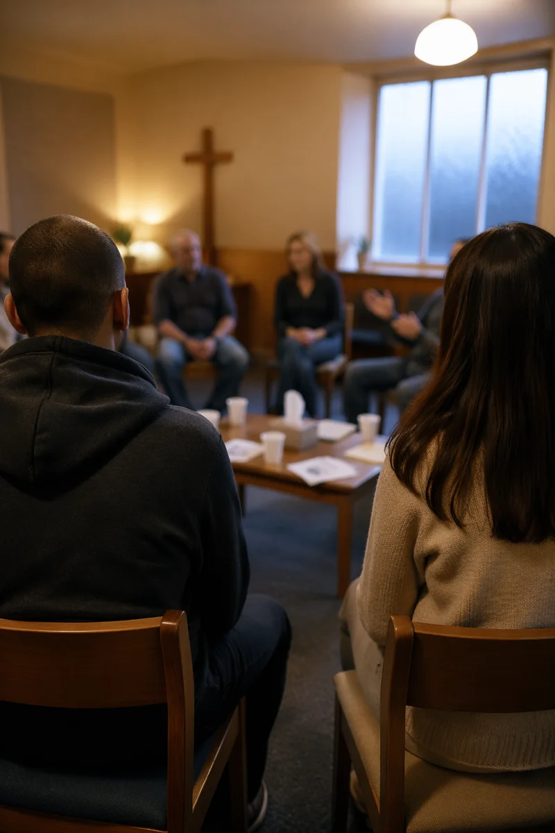 Church Addiction Recovery Support Circle Meeting