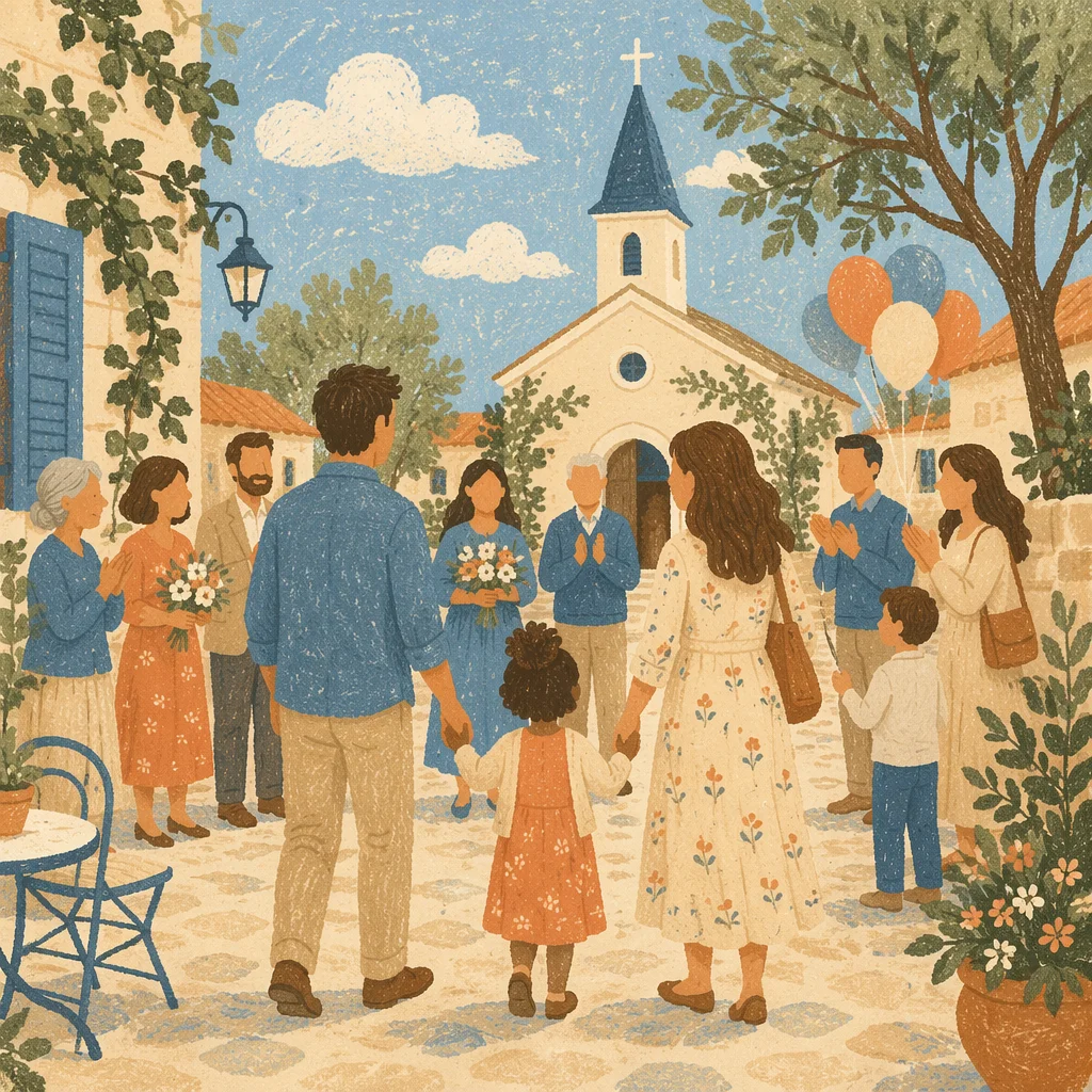 Adoption Celebration Outside Welcoming Church