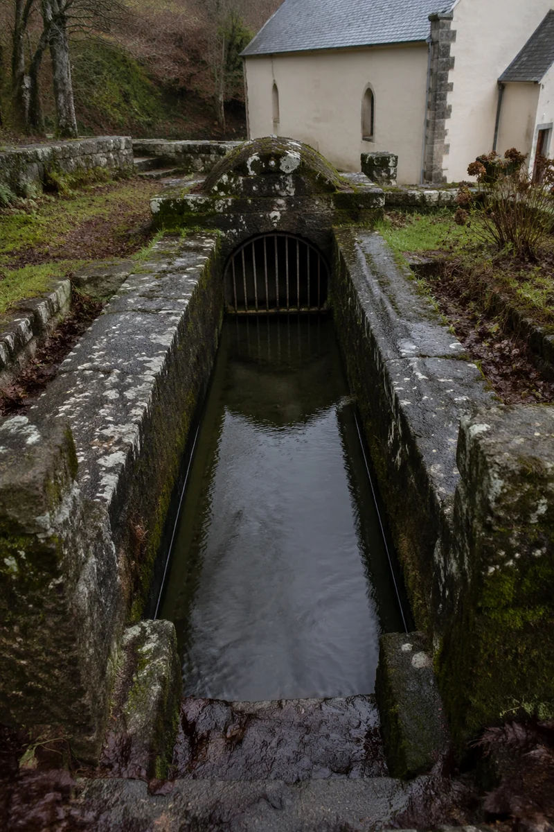 Old Outdoor Adult Baptism Pool by Rural Church