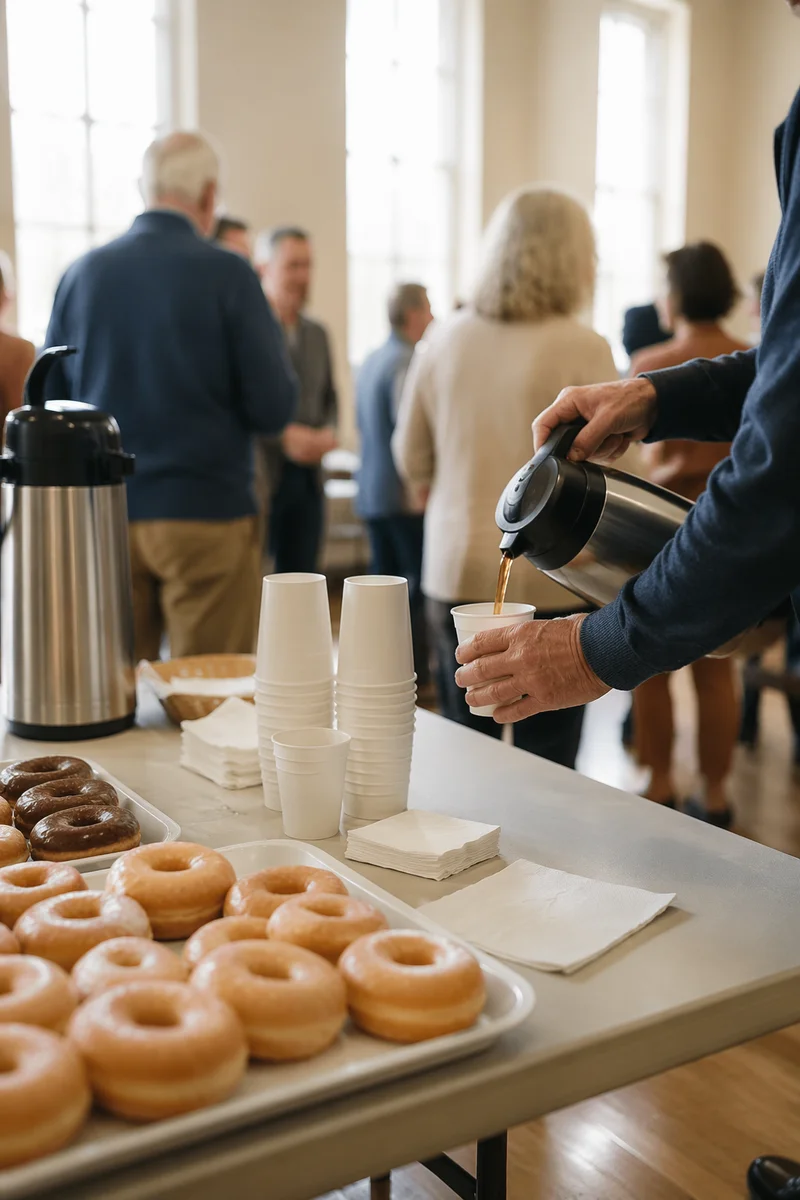After Service Fellowship Coffee and Donuts